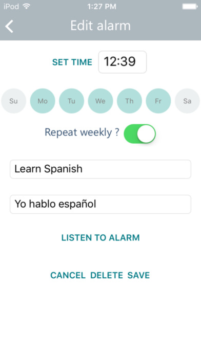 Coco Polyglot Voice Alarm screenshot 4