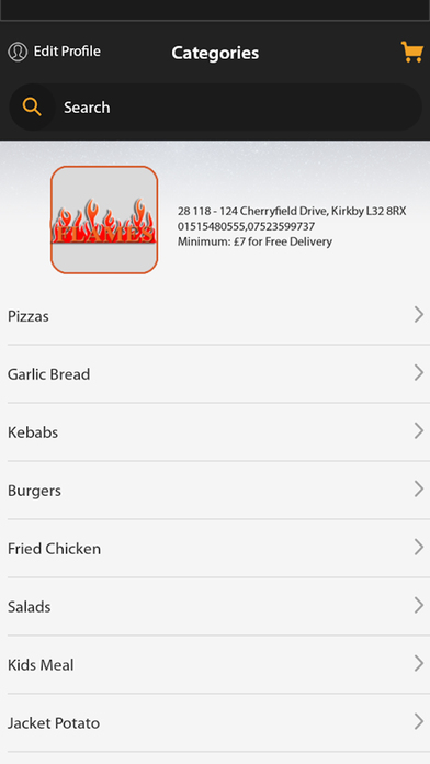 Flames Pizza Kirkby screenshot 2