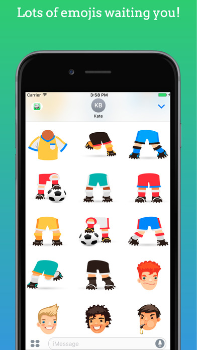 FootMoji PRO - Soccer Emoji & Stickers screenshot 4