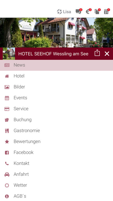 HOTEL SEEHOF Wessling am See screenshot 2
