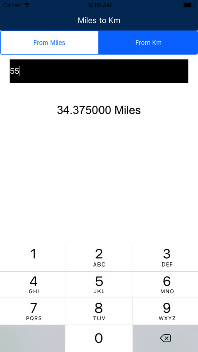Miles to Km+ screenshot 2