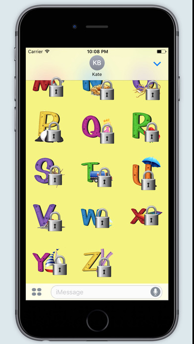 Awesome Alphabet Stickers screenshot 3