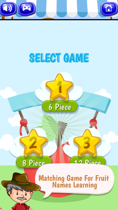 Matching Game For Fruit Names Learning screenshot 3