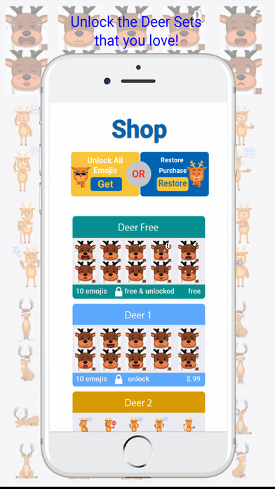 DeerMoji - Deer Emojis Super Pack Keyboard screenshot 4