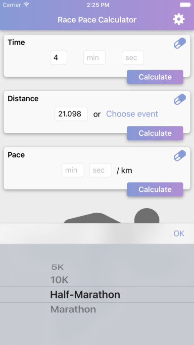 Race Pace Calculator screenshot 2