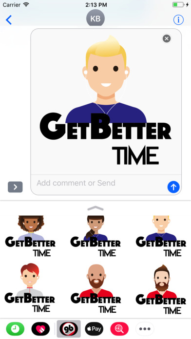 GetBetter Stickers screenshot 3