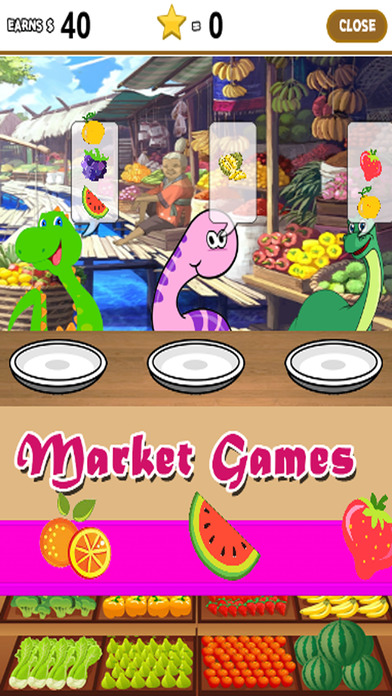 Dinosaur Shop Games Education Fruit Kins Market screenshot 2