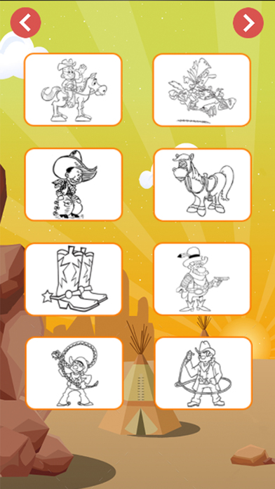 cow boy coloring book for me screenshot 2