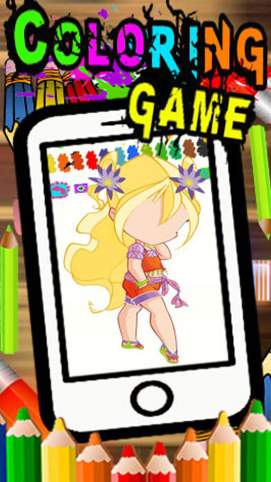 Dress Beauty Cartoon Coloring Version screenshot 2