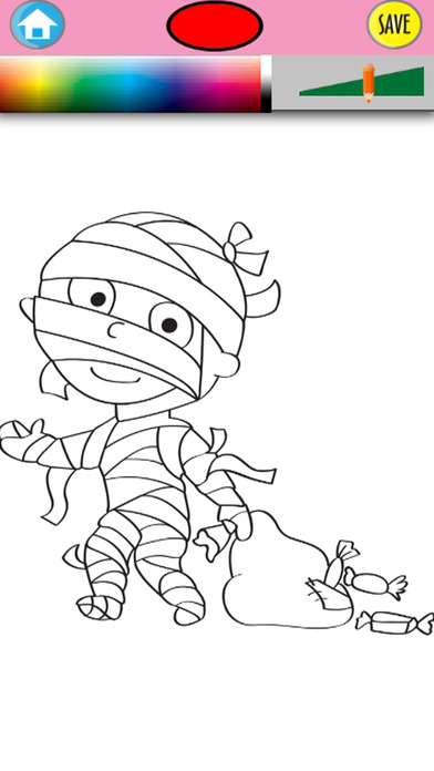 Little Ghost and The Mummy Coloring Book screenshot 2