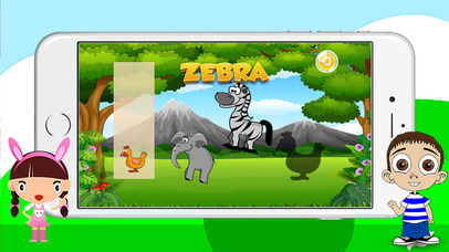 English Kids Game Drag and Drop - Animals Puzzle screenshot 4