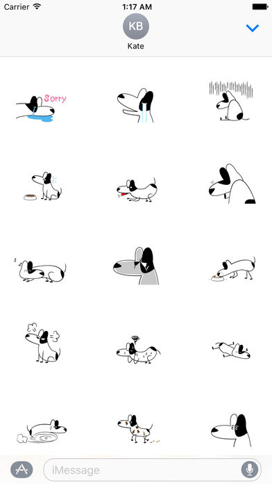Funny Bull Terrier Dog Sticker screenshot 2
