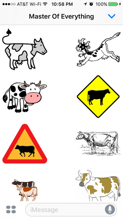 Funny Cow Stickers : Jump Over the Moon!! screenshot 2