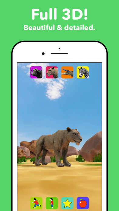 Zebra Safari Animals - Kids Game for 1-8 years old screenshot 3