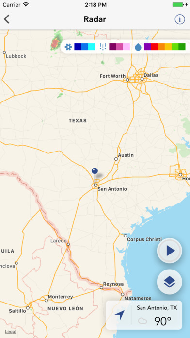 SAwx San Antonio, Texas weather forecast & traffic screenshot 3