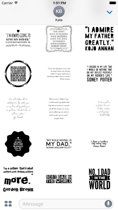 Fathers Day Stickers - Quotes 4 celebrating Daddy screenshot 2