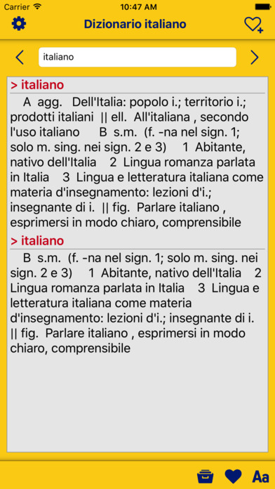 Dizionario italiano - definizioni completi ++ screenshot 2