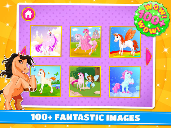 Cute Ponies & Unicorns Puzzles : Logic Game Cute Ponies & Unicorns Puzzles : Logic Game