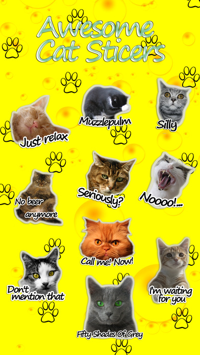 Awesome Cat Stickers screenshot 2