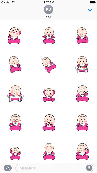 Cute Baby - A Little Angel Sticker screenshot 2