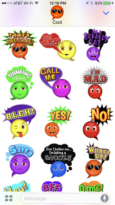 Bubblelingo Emoji Speech Bubbles screenshot 2