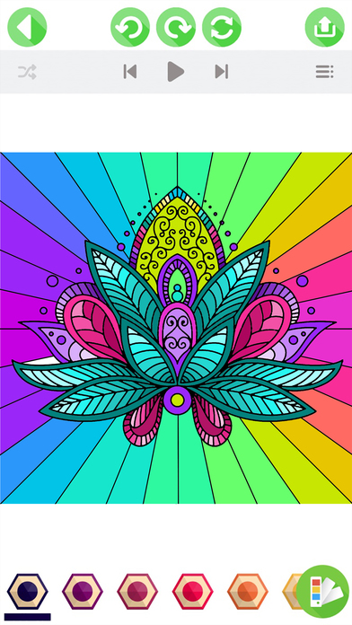 Flower Coloring Pages - Relaxing Music Art Therapy screenshot 3