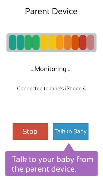 Baby Monitor App ~ Cloud Audio for iPhone screenshot 3
