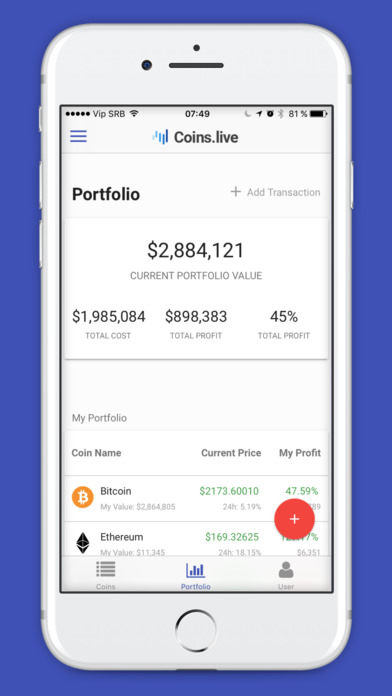 Crypto - Prices & Portfolio screenshot 2