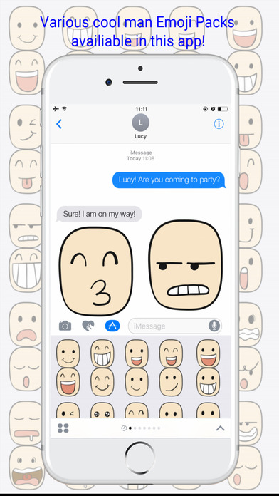 Cool Man Emoji - Cool Man Emojis Pack Keyboard screenshot 2
