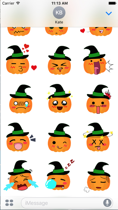Halloween emoji sticker screenshot 4