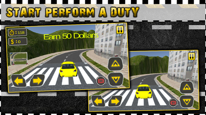 Crazy city cab simulation - 专业车载驱动 screenshot 3