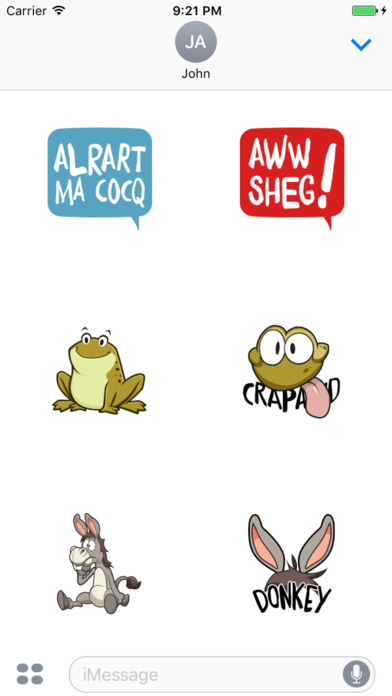 Channel Island Stickers for messages screenshot 4
