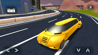 Urban Sci-fi Limo Simulator & City Driving Test screenshot 2