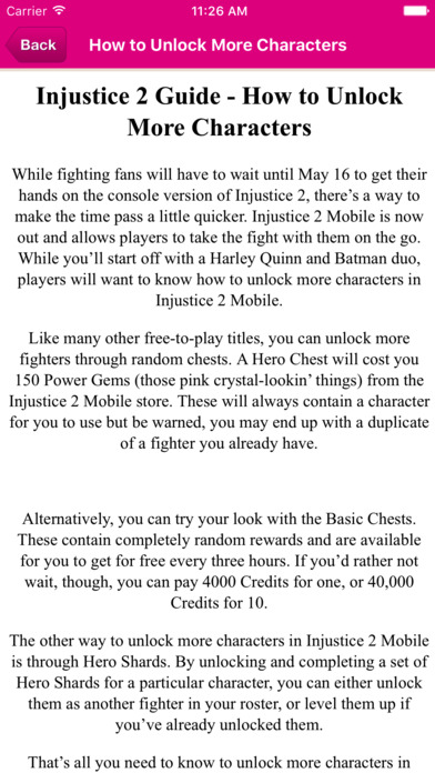 Guide for !injustice 2 (Unofficial) screenshot 3