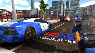 Police Car Transport Ship Game screenshot 4