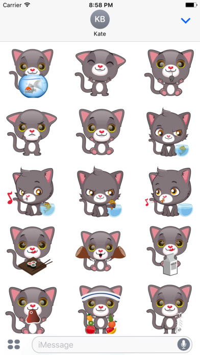 Cute Cat Stickers & Emoji screenshot 2