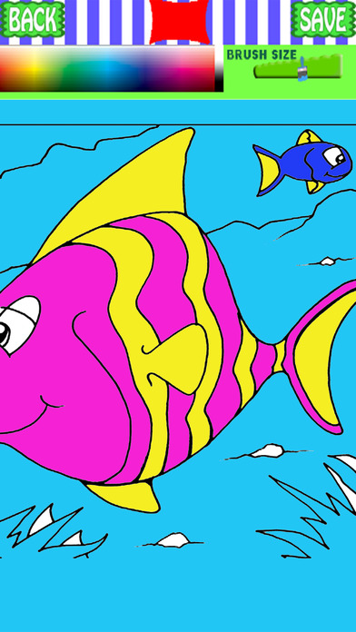 Coloring Page Ocean Animal Games Education screenshot 2