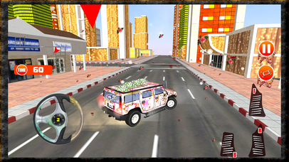 Real Prado Crazy Driver Wedding 3D Game -Pro screenshot 2