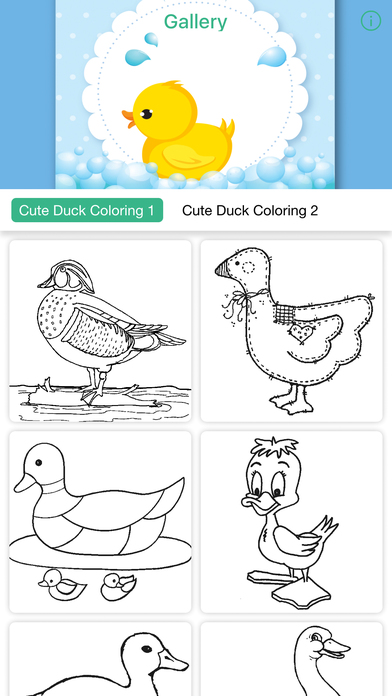 Cute Duck Coloring Drawing Book For Kids screenshot 3
