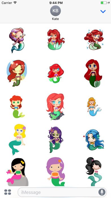 MermaidMojis - Mermaid Emoji And Stickers screenshot 2