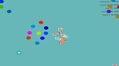 Spinny Fidget Spinners Battle screenshot 2