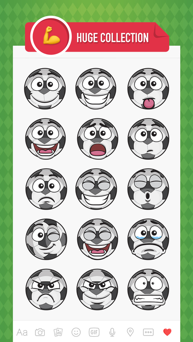 SoccerMoji - soccer football emoji & stickers 2017 screenshot 2
