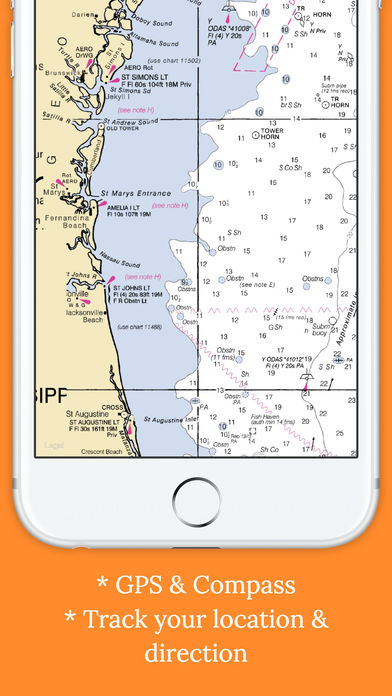 Marine : Northeast Florida offline nautical chart screenshot 4