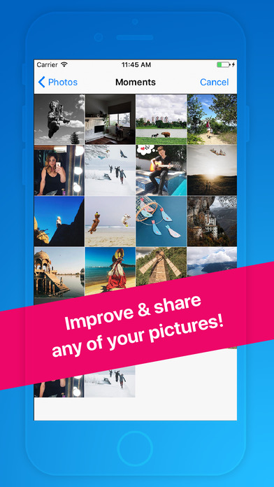 Social Photo Edit - Optimized for Instagram Pics screenshot 2