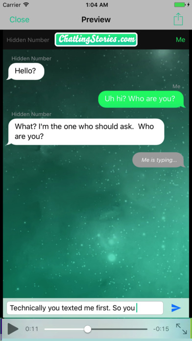 Chatting Stories Video Record Make a Texting Story screenshot 2