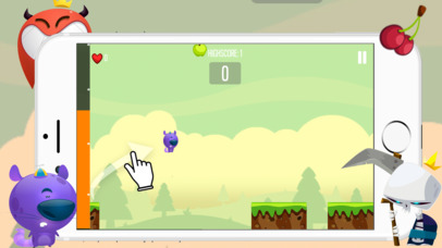 Monster Press to Tap - Jump Easy Game for Kid screenshot 2