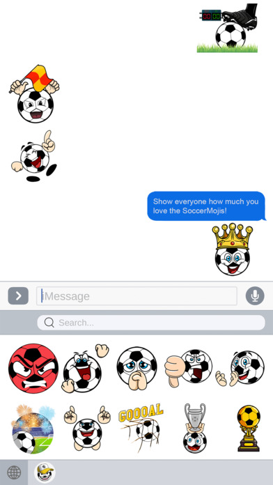 soccerMoji -  Soccer Stickers and Emoji Collection screenshot 2