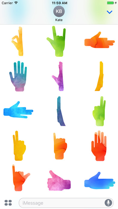 Watercolor Hand Gestures screenshot 3