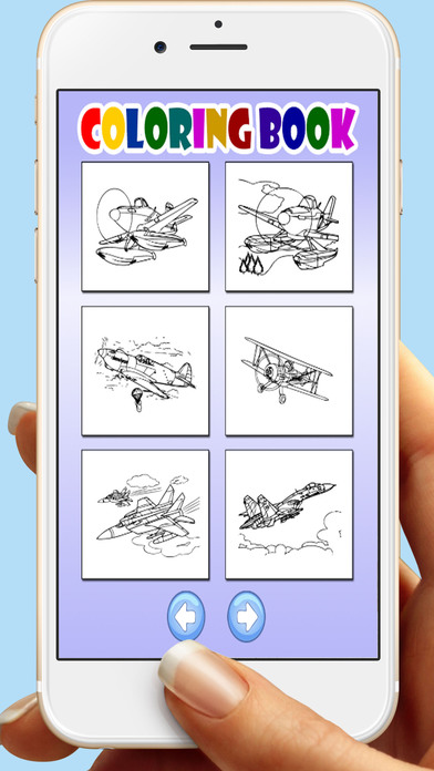 Airplanes Coloring Book Games For Kids screenshot 4