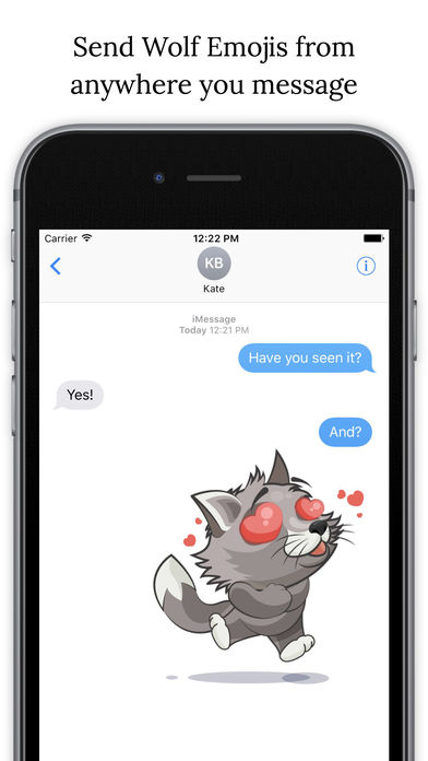 WolfMoji - Wolf emoji & Stickers screenshot 4